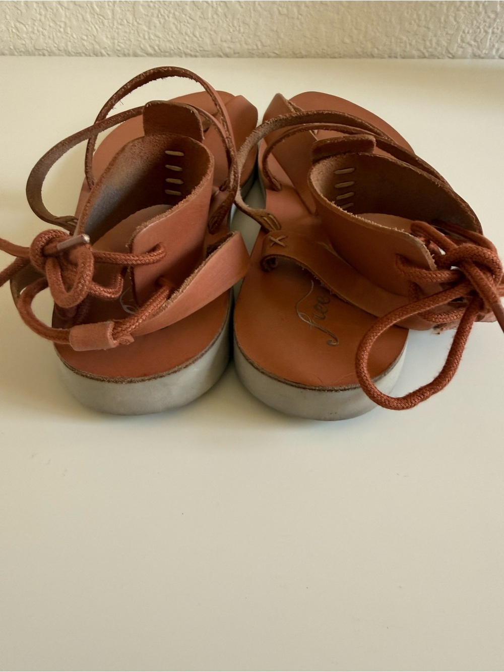 Free People Vacation Day Wrap Sandal | Leather Lace Up Gladiator | EU 39 US 8 - Picture 4 of 11